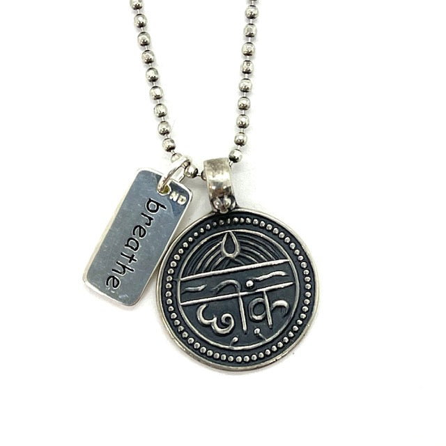 Good Health- Just breath Necklace